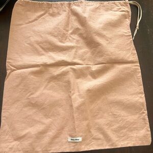Miu Miu Pink Dust Bag